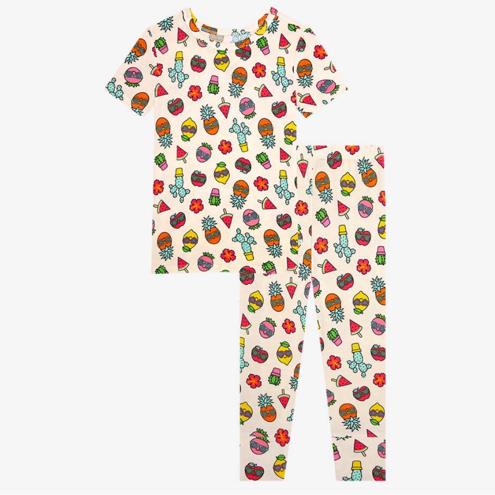 Posh Peanut Fruity Summer Short Sleeve Pajamas